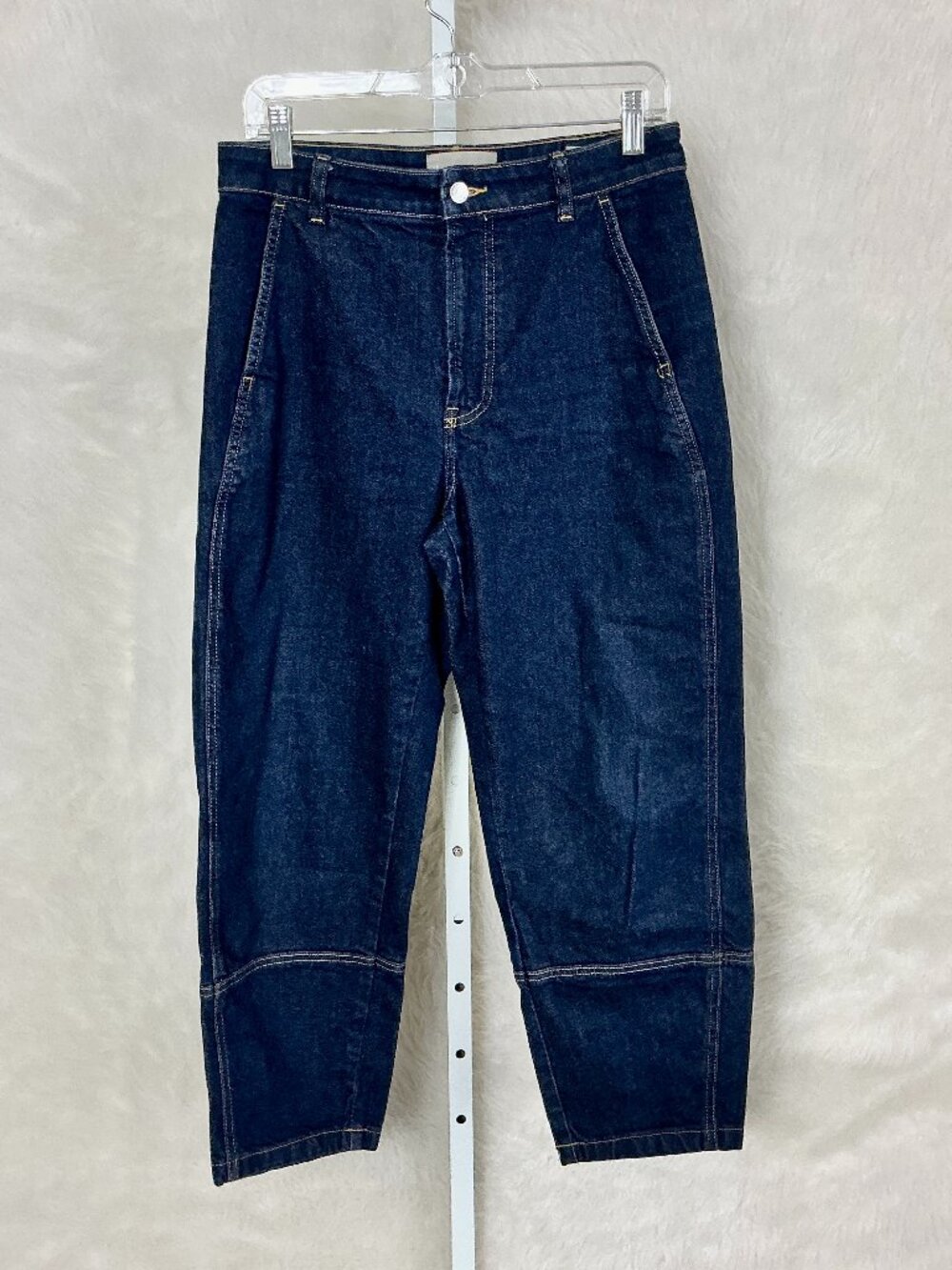 Everlane Dark Wash High Rise The Utility Barrel Jean 28R